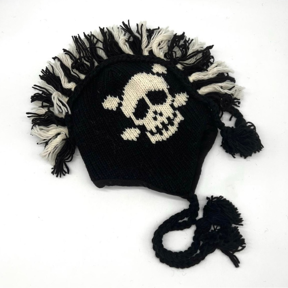 Mohawk Skull Beanie